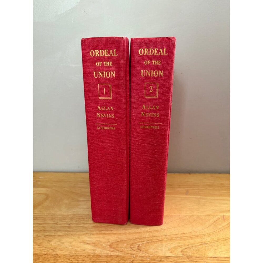 Ordeal Of The Union Volumes 1 & 2 By Allan Nevins Hardcover 1947 Scribners
